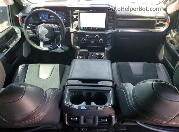 1FTFW1RG3SFB71498 2025 FORD F150 Black Dashboard view