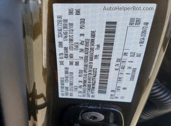 1FTFW1RG3TFA23272 2026 FORD F150 Green Շարժիչի բաժամունքի տեսք