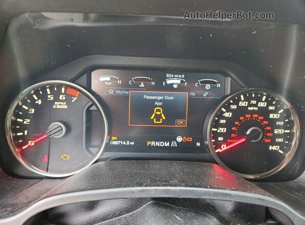 1FTFW1RG5JFC39265 2018 FORD F150 Серый Вид щитка приборов