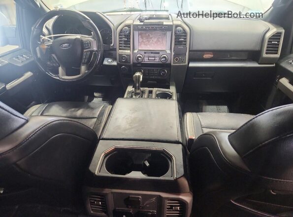 1FTFW1RG5JFC39265 2018 FORD F150 Серый Вид панели приборов