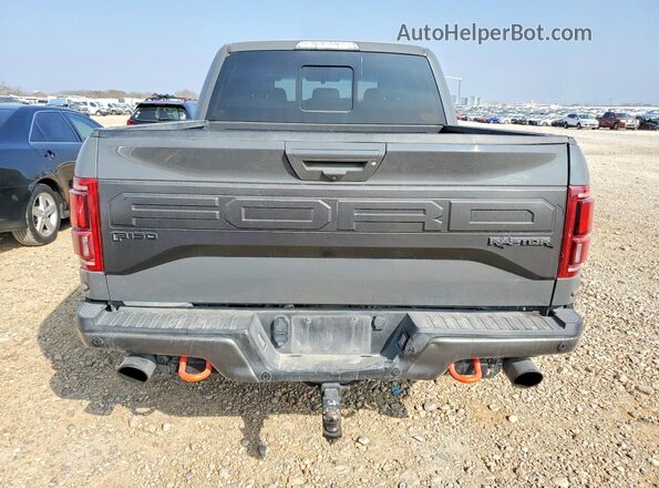 1FTFW1RG5JFC51271 2018 FORD F150 Gray Rear view