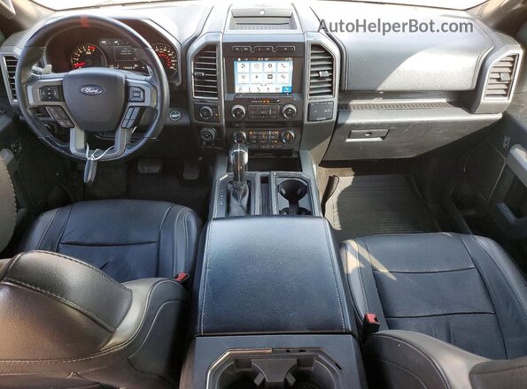 1FTFW1RG5JFC51271 2018 FORD F150 Gray Dashboard view