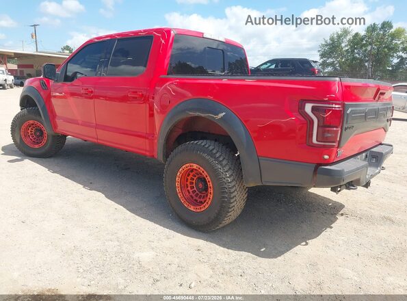 1FTFW1RG5JFE30443 2018 FORD F150 Red უკანა მარცხენა