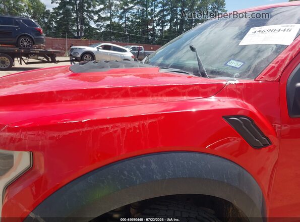 1FTFW1RG5JFE30443 2018 FORD F150 Red წინა ხედი