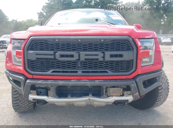 1FTFW1RG5JFE30443 2018 FORD F150 Red ხელსაწყოთა პანელის ხედი