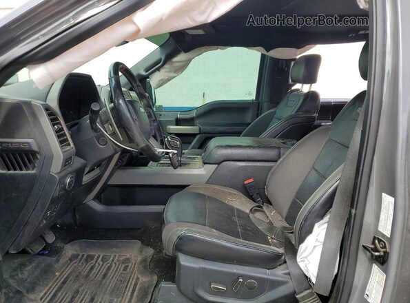 1FTFW1RG6LFB47584 2020 FORD F150 Gray Vista interior delantera