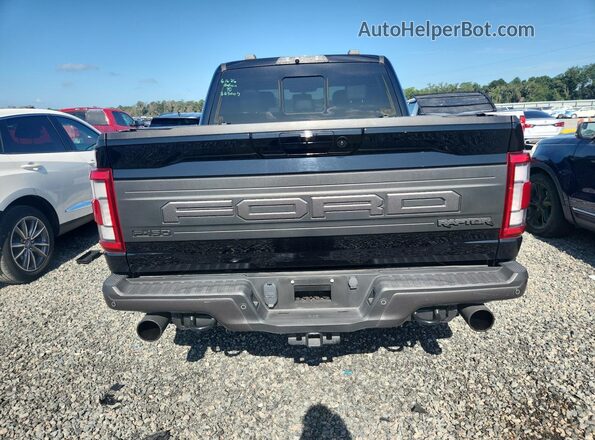 1FTFW1RG6NFC08418 2022 FORD F150 Black Widok z tyłu