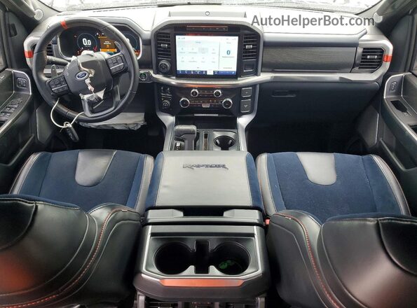 1FTFW1RG6PFA04379 2023 FORD F150 Silver Вид панелі приладів