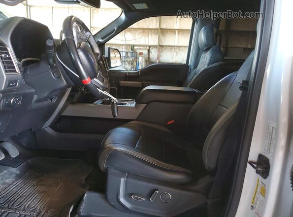 1FTFW1RG7JFA96576 2018 FORD F150 Белый Вид салона спереди