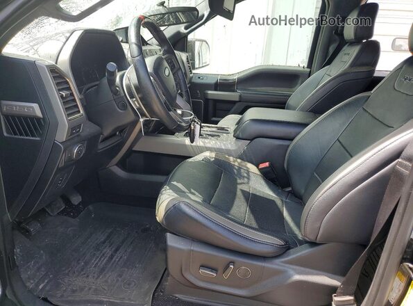 1FTFW1RG7JFD26133 2018 FORD F150 Black Вид салону спереду