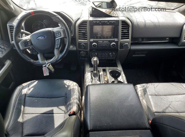 1FTFW1RG7JFD26133 2018 FORD F150 Black Вид панелі приладів