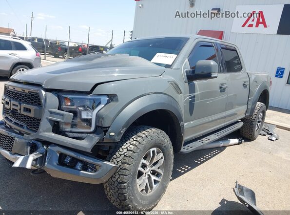 1FTFW1RG7JFD96053 2018 FORD F150 Серый Передняя левая четверть