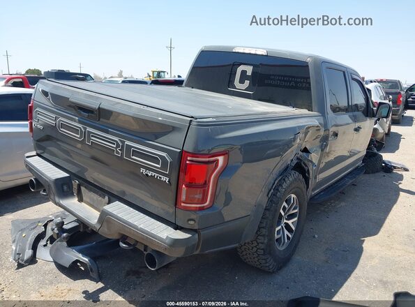 1FTFW1RG7JFD96053 2018 FORD F150 Серый Задняя правая четверть