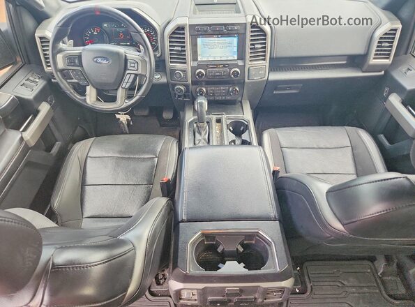 1FTFW1RG7KFA16081 2019 FORD F150 White Dashboard view