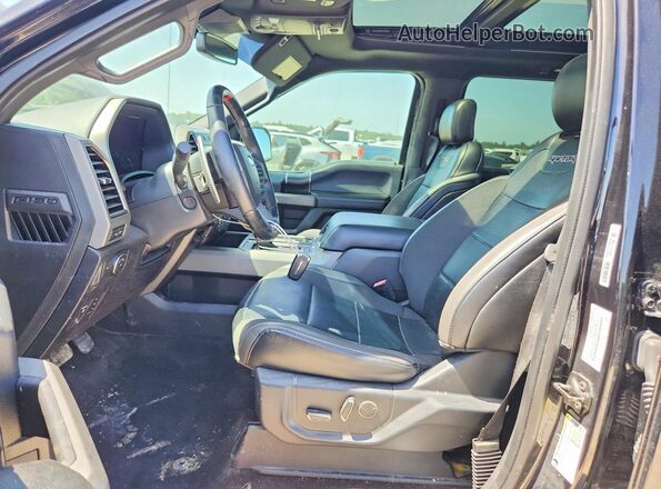 1FTFW1RG7KFB28069 2019 FORD F150 Black წინა სალონის ხედი