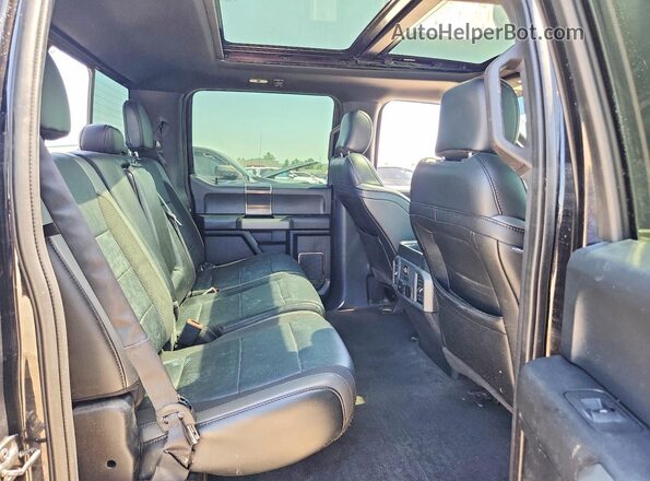 1FTFW1RG7KFB28069 2019 FORD F150 Black უკანა სავარძლების ხედი