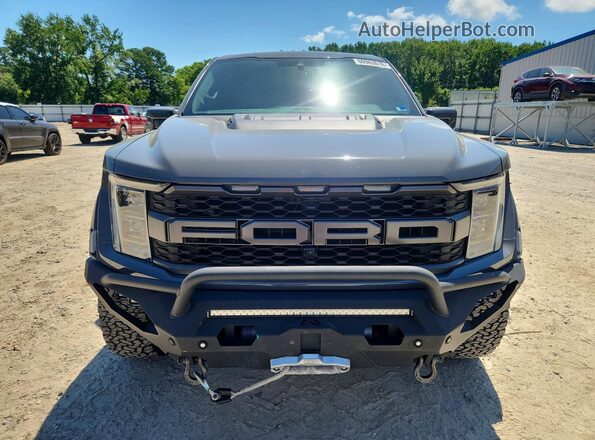 1FTFW1RG7MFC59098 2021 FORD F150 Gray Вид спереду