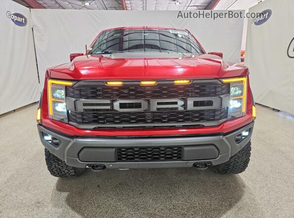 1FTFW1RG7MFC62700 2021 FORD F150 Red Դիմացի տեսք