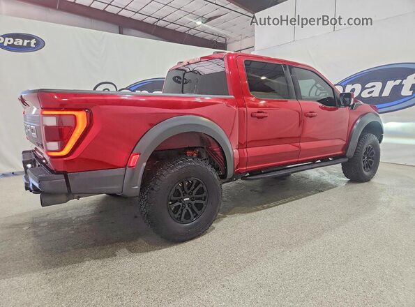 1FTFW1RG7MFC62700 2021 FORD F150 Red Հետևի աջ