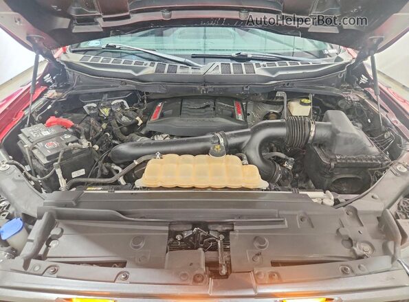 1FTFW1RG7MFC62700 2021 FORD F150 Red Սալոնի հետևի տեսք