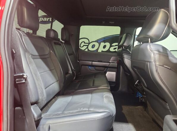 1FTFW1RG7MFC62700 2021 FORD F150 Red Հետևի նստատեղերի տեսք