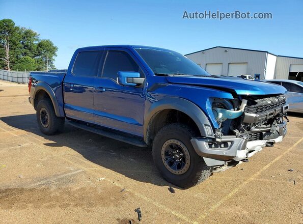1FTFW1RG7NFC44991 2022 FORD F150 Blue წინა მარჯვენა