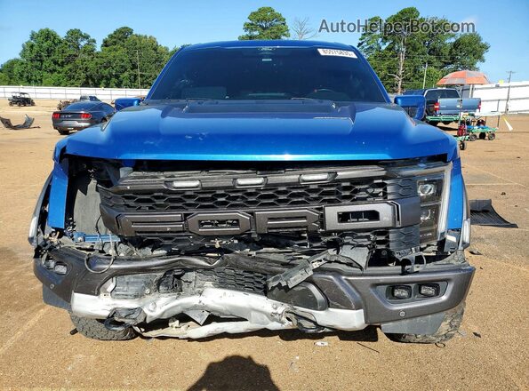 1FTFW1RG7NFC44991 2022 FORD F150 Blue წინა ხედი