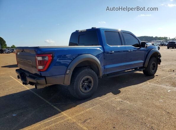 1FTFW1RG7NFC44991 2022 FORD F150 Blue უკანა მარჯვენა