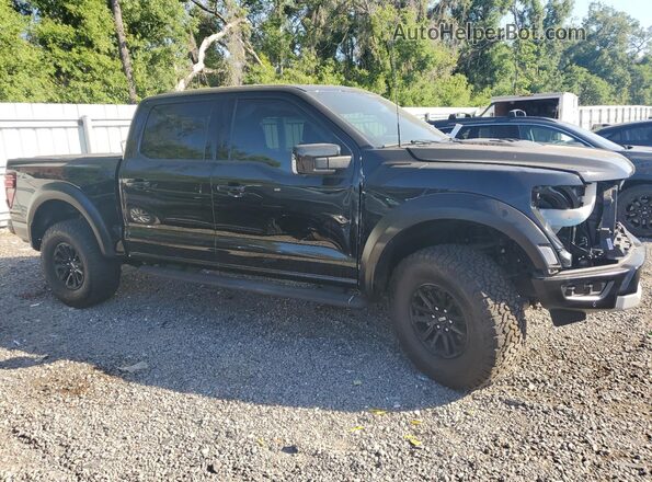 1FTFW1RG7RFA22974 2024 FORD F150 Черный Передняя правая четверть