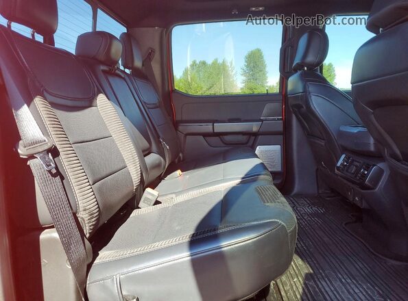 1FTFW1RG8NFC33627 2022 FORD F150 Orange Հետևի նստատեղերի տեսք