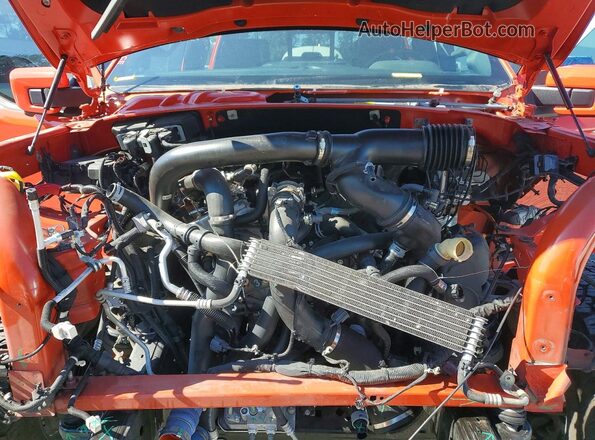 1FTFW1RG8NFC33627 2022 FORD F150 Orange Սալոնի հետևի տեսք