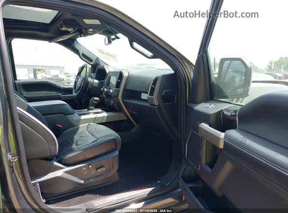 1FTFW1RG9KFB89200 2019 FORD F150 Green წინა სალონის ხედი