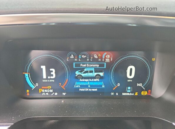 1FTFW1RG9PFD25980 2023 FORD F150 Black Vista del cuadro de instrumentos