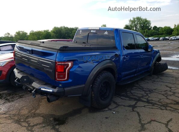 1FTFW1RGXJFE72199 2018 FORD F150 Blue Rear right