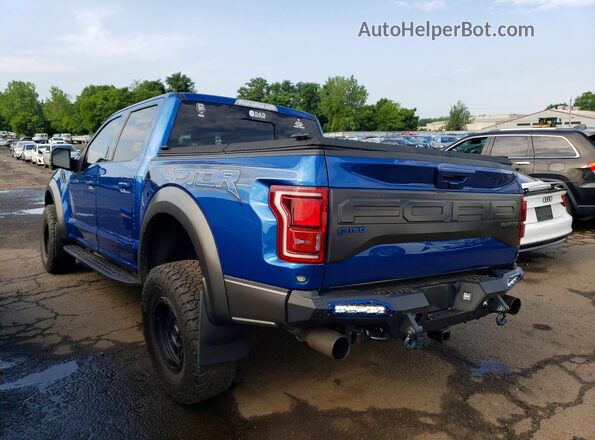 1FTFW1RGXJFE72199 2018 FORD F150 Blue Rear left