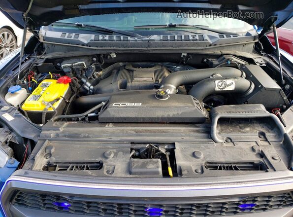 1FTFW1RGXJFE72199 2018 FORD F150 Blue Rear interior view