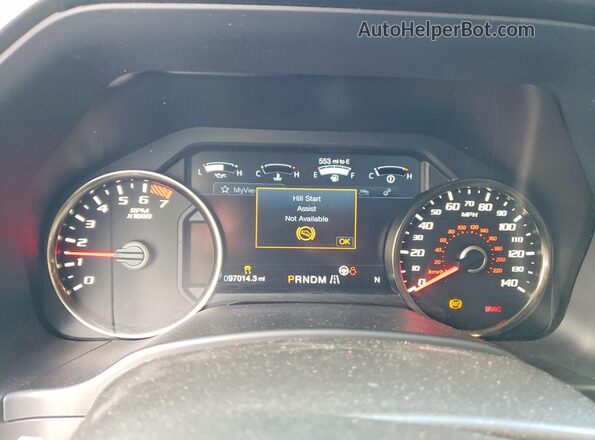 1FTFW1RGXJFE72199 2018 FORD F150 Blue Instrument cluster view