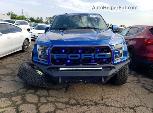 1FTFW1RGXJFE72199 2018 FORD F150 Blue Front view