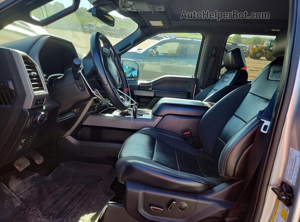 1FTFW1RGXKFA54579 2019 FORD F150 Silver Front interior view