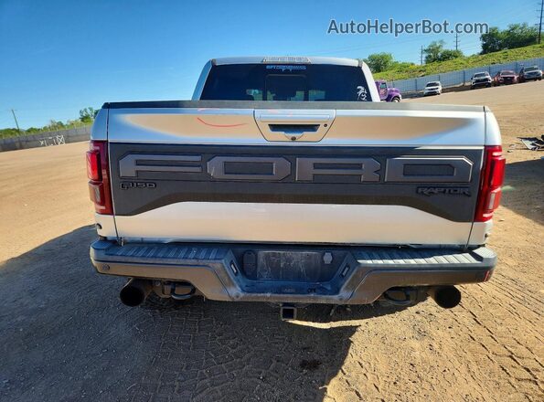 1FTFW1RGXKFA54579 2019 FORD F150 Silver Rear view