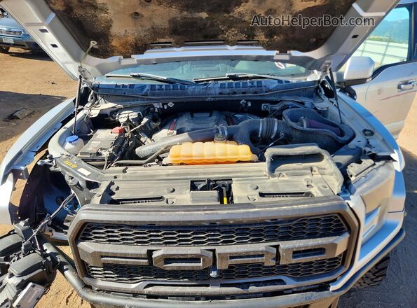 1FTFW1RGXKFA54579 2019 FORD F150 Silver Rear interior view