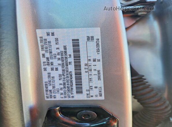 1FTFW1RGXKFA54579 2019 FORD F150 Silver Engine compartment view
