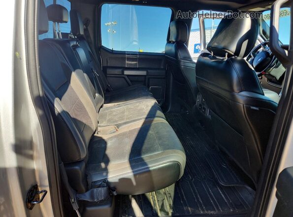 1FTFW1RGXKFA54579 2019 FORD F150 Silver Rear seats view