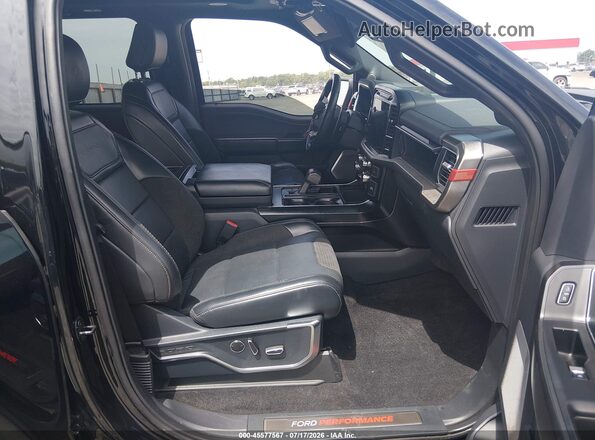 1FTFW1RGXPFA57117 2023 FORD F150 Black Widok wnętrza z przodu