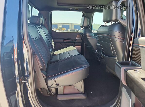 1FTFW1RJ8PFA96784 2023 FORD F150 Gray Rear seats view