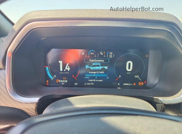 1FTFW1RJ8PFA96784 2023 FORD F150 Gray Instrument cluster view