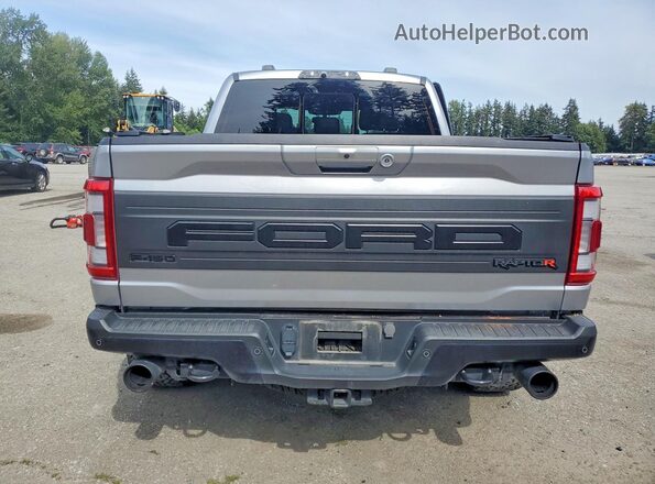 1FTFW1RJ8PFC35652 2023 FORD F150 Silver Widok z tyłu