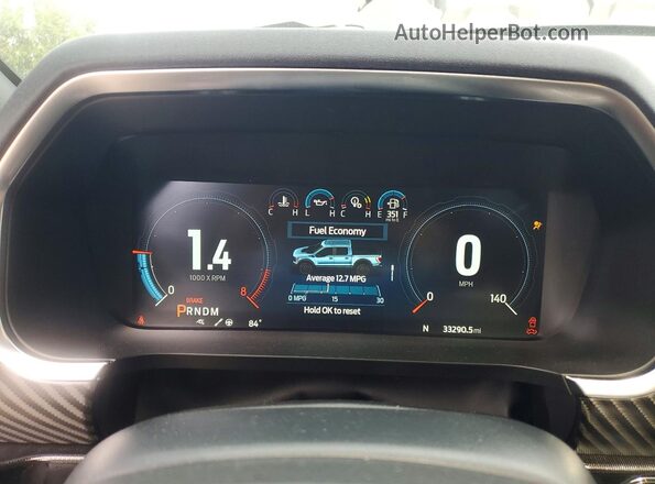 1FTFW1RJ8PFC35652 2023 FORD F150 Silver Widok zestawu wskaźników