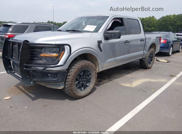 1FTFW2L52RFB64517 2024 FORD F150 Silver Առջևի ձախ երեք քառորդ տեսարան