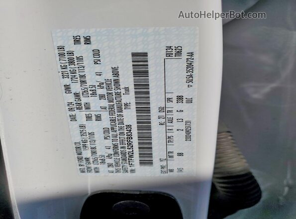 1FTFW2L52RFB83438 2024 FORD F150 White ძრავის განყოფილების ხედი